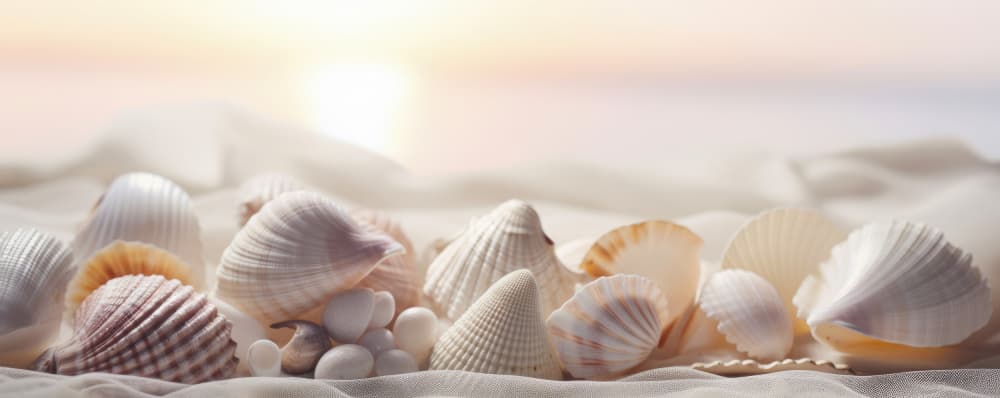 Seashell Serenity by Treechild — canvas wall art