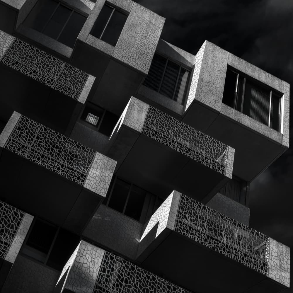 Modern Geometric Architecture by Gilbert Claes — canvas wall art