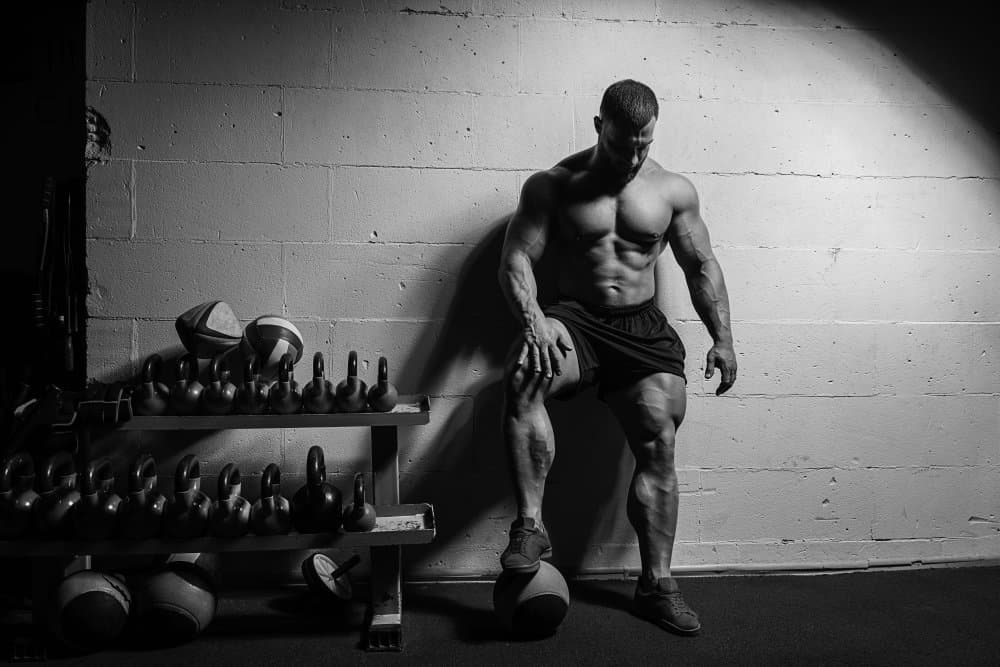 Gym Strength Training by Alexandr Sutula — canvas wall art