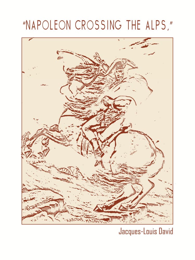 Napoleon Crossing The Alps by Doa Project — canvas wall art