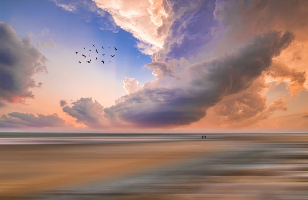 Dramatic Coastal Sunset by Stéphane Pecqueux — canvas wall art