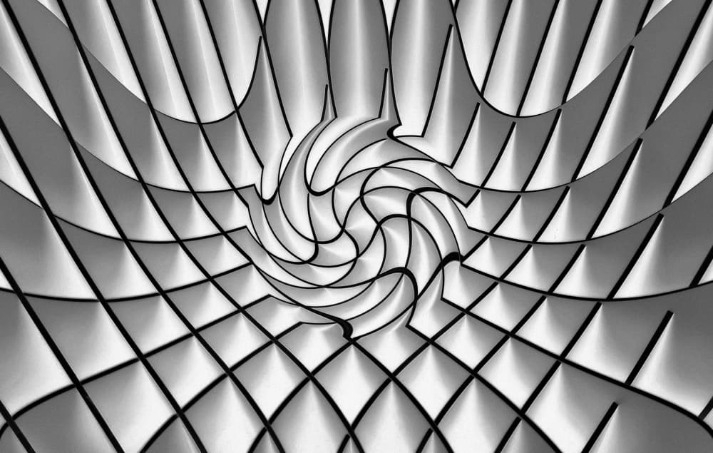 Dynamic Geometric Swirl by Fan Lin (APA) — canvas wall art