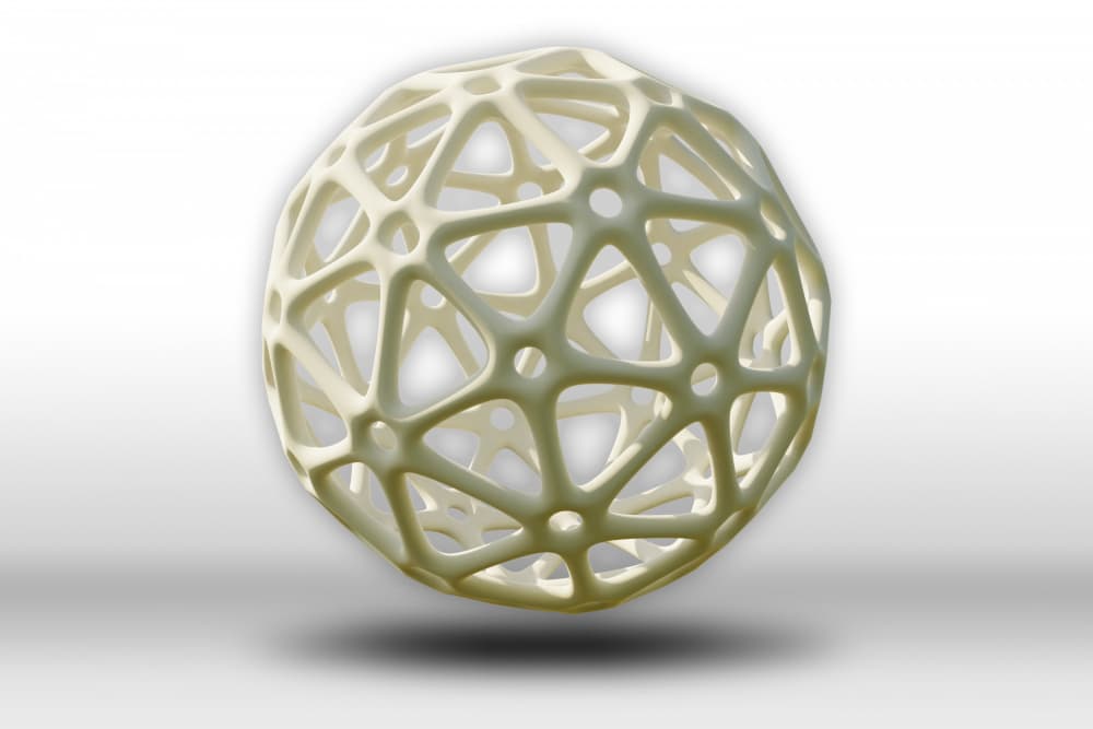 Floating Abstract Sphere by Rafal Kulik — canvas wall art