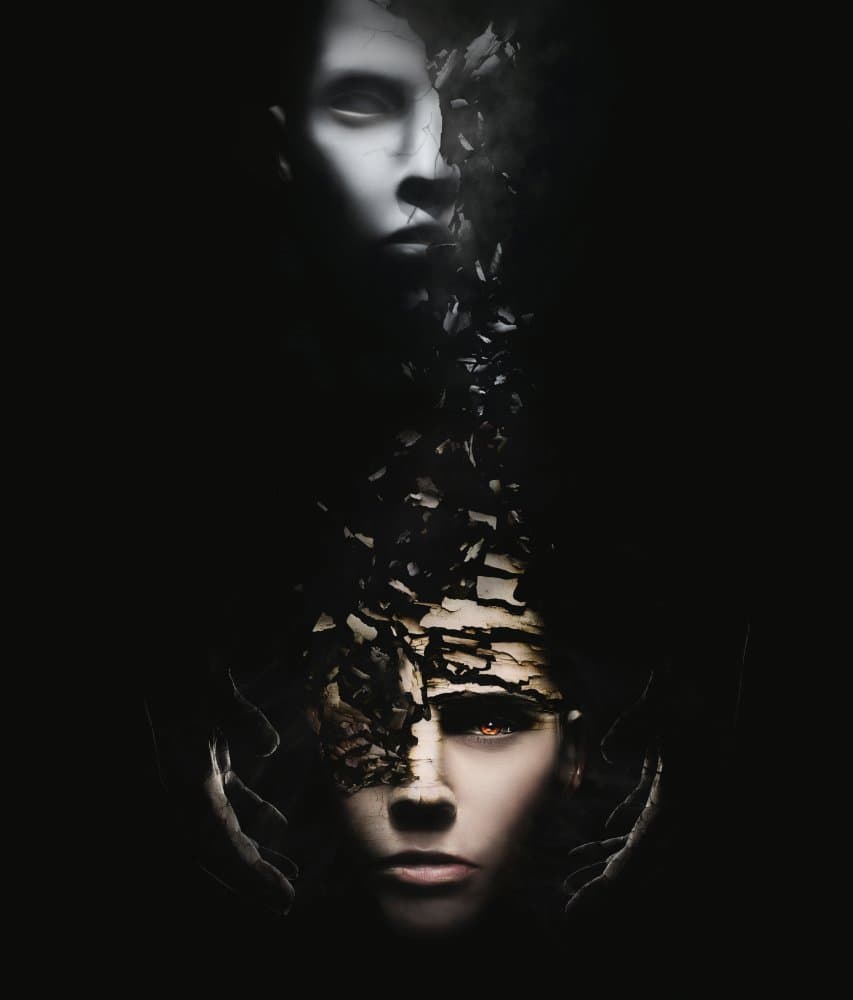 Fragmented Faces by kazutoshikawakami — canvas wall art
