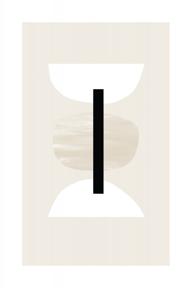 Geometric Shapes with Neutral Tones by uplusmestudio — canvas wall art