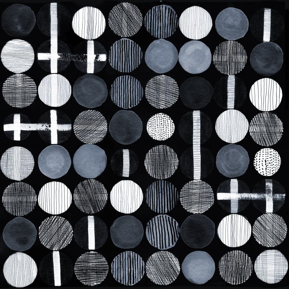 Abstract Circles Pattern by Danushka Abeygoda — canvas wall art