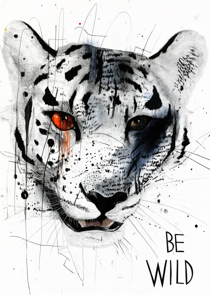 Be Wild Leopard by Justyna Jaszke — canvas wall art
