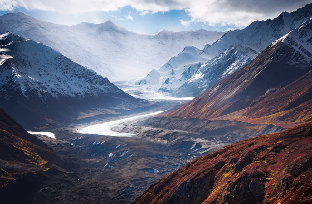 Autumn Mountain Glacier by Siyu_Wei APA — canvas wall art