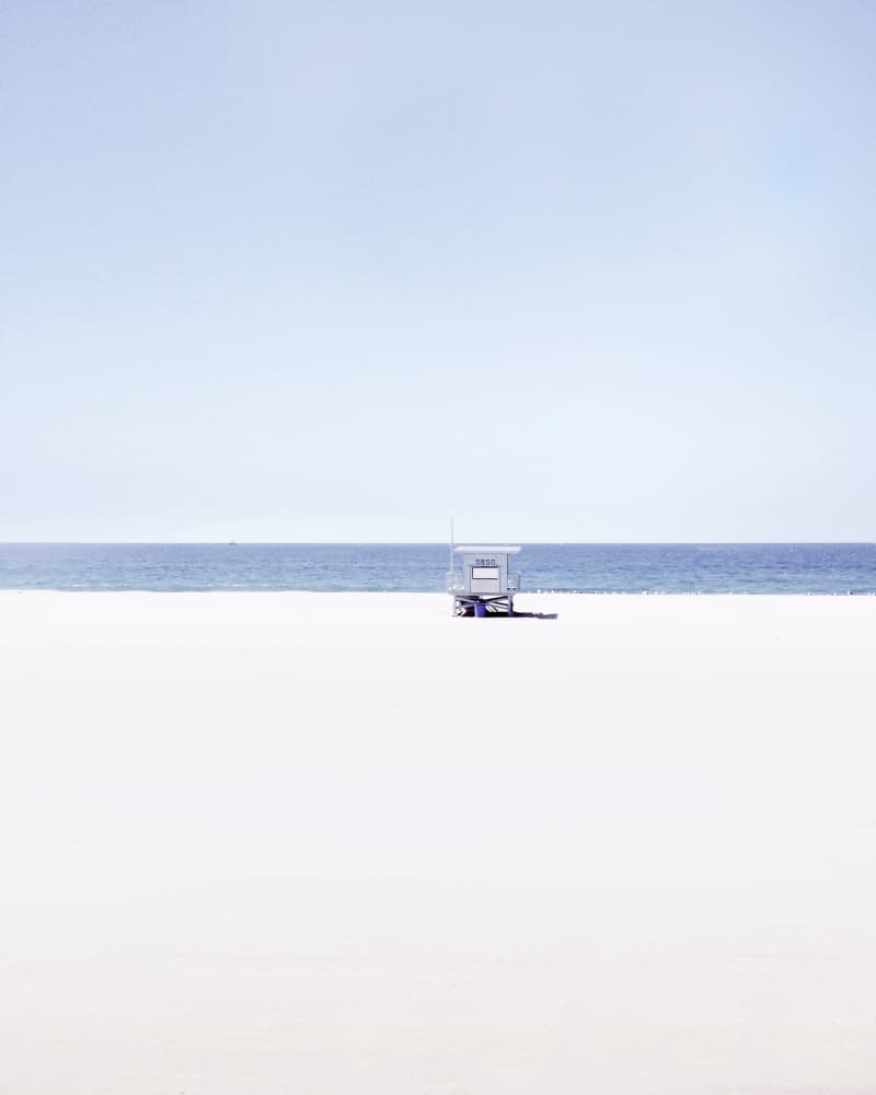 Serene Beach Solitude by Gemma Bardot — canvas wall art