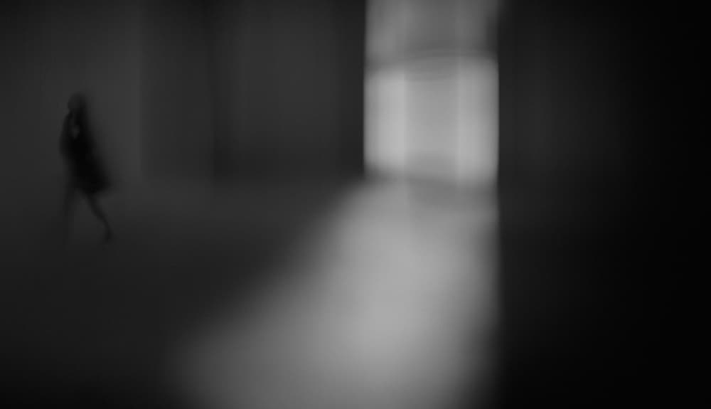 Blurred Figure Light Path by Teruhiko Tsuchida — canvas wall art