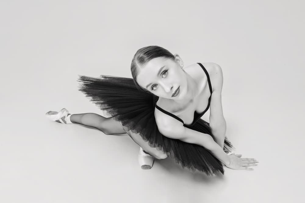 Black Tutu Ballerina by Alexandr — canvas wall art