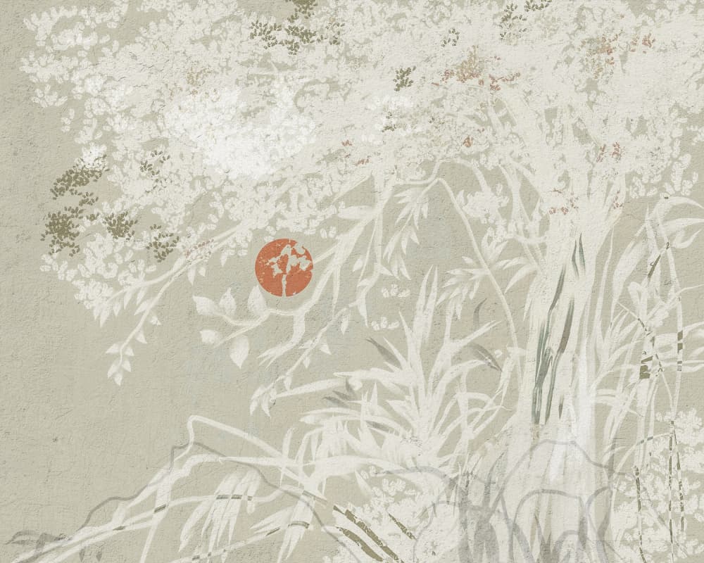 Tranquil Botanical Sunset by Josie George — canvas wall art