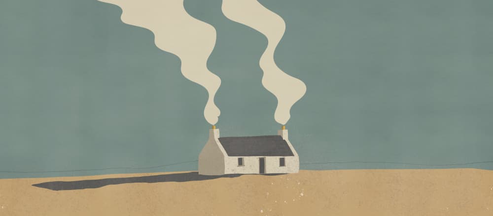 Cozy Cottage Smoke by Nicholas — canvas wall art