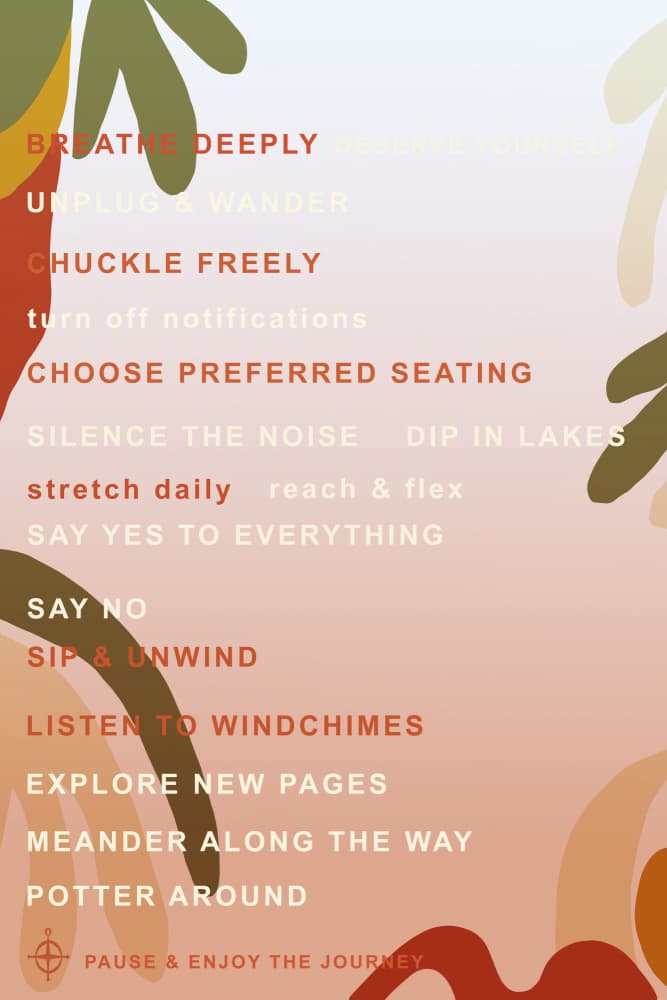 Earthy Wellness Words by casa cartissi — canvas wall art