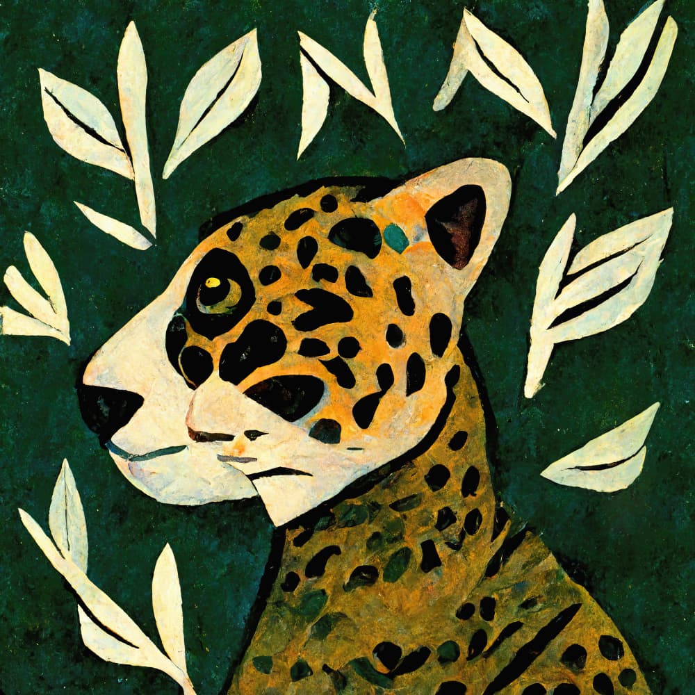 Jaguar's Gaze by Treechild — canvas wall art