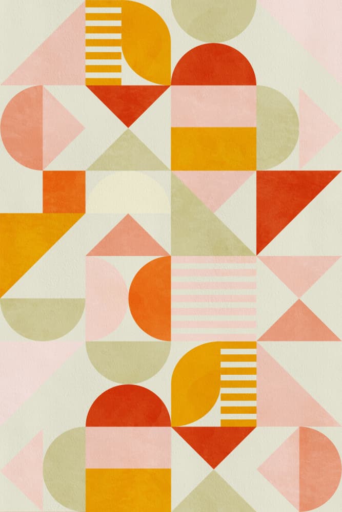 Bauhaus Fun Pastel by Ana Rut Bre — canvas wall art