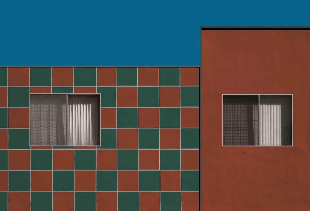 Geometric Building Windows by Roxana Labagnara — canvas wall art