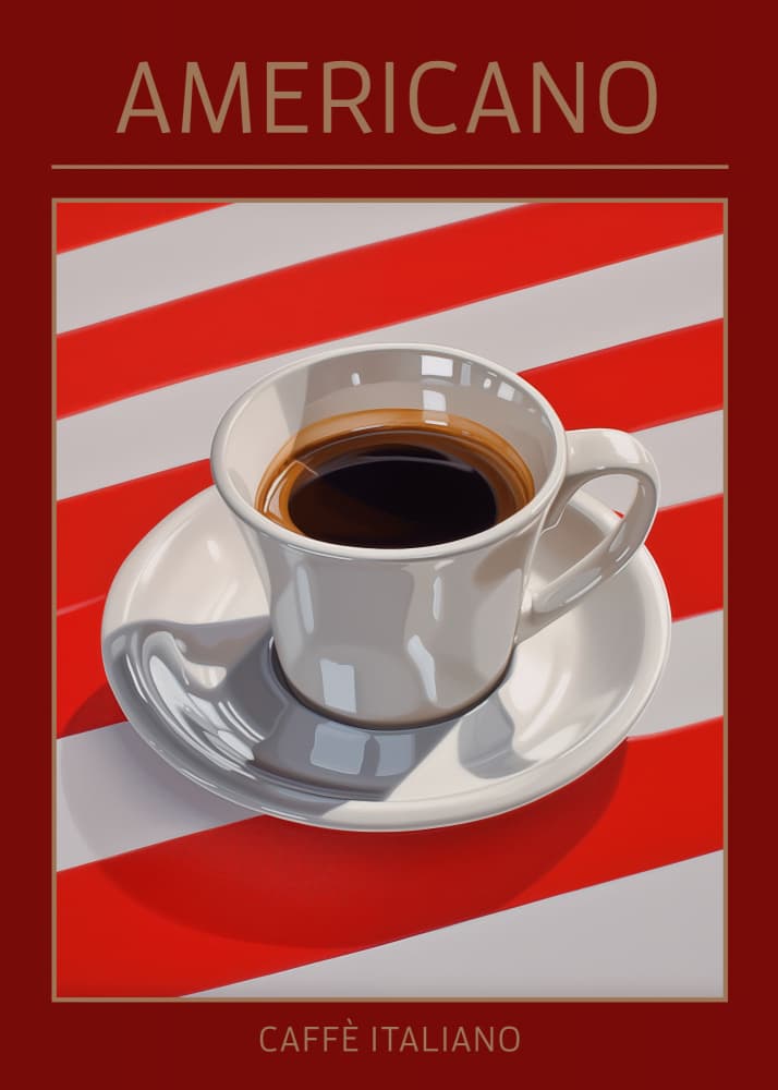 Classic Americano Coffee by Andreas Magnusson — canvas wall art