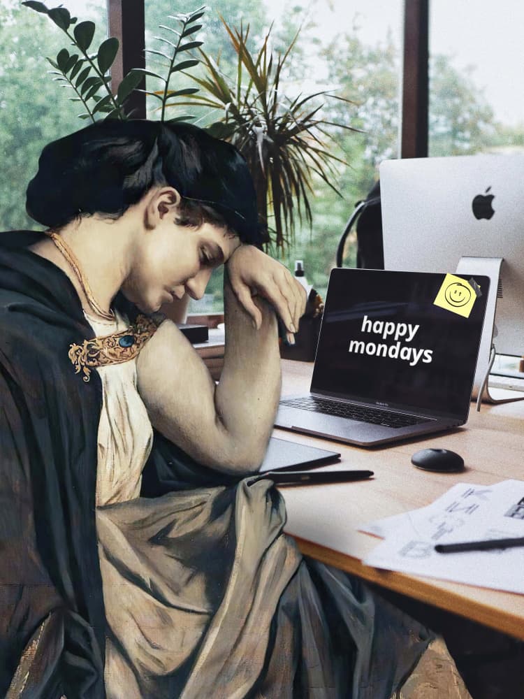 Happy Mondays by Dikhotomy — canvas wall art