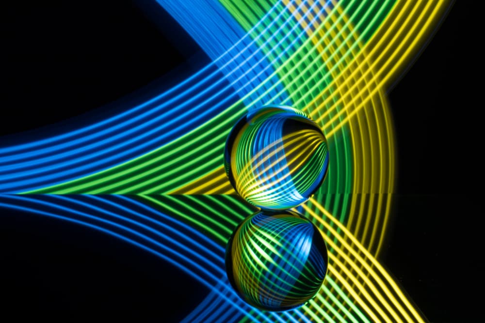 Vibrant Light Sphere by Caroline Wirtz — canvas wall art