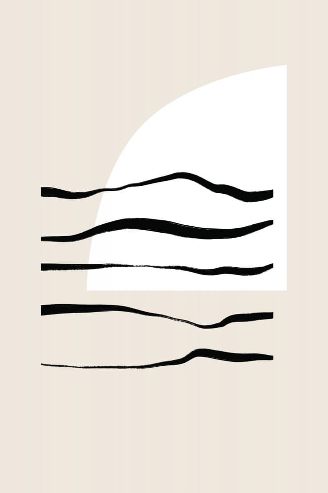 Curved Lines &amp; Light by uplusmestudio — canvas wall art