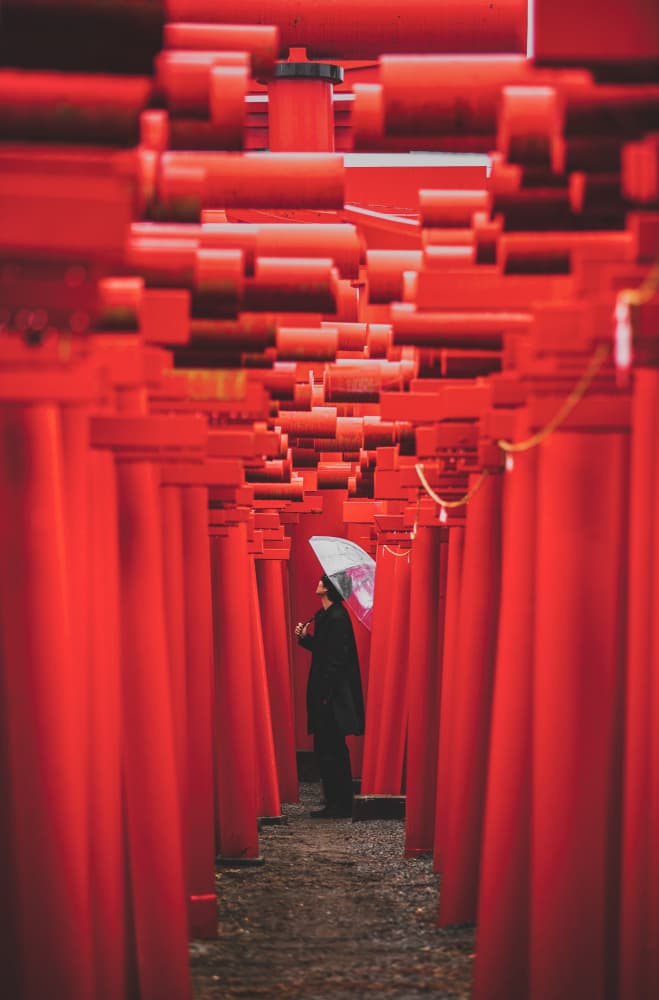 Red Torii Path by Murakyami Daichi — canvas wall art