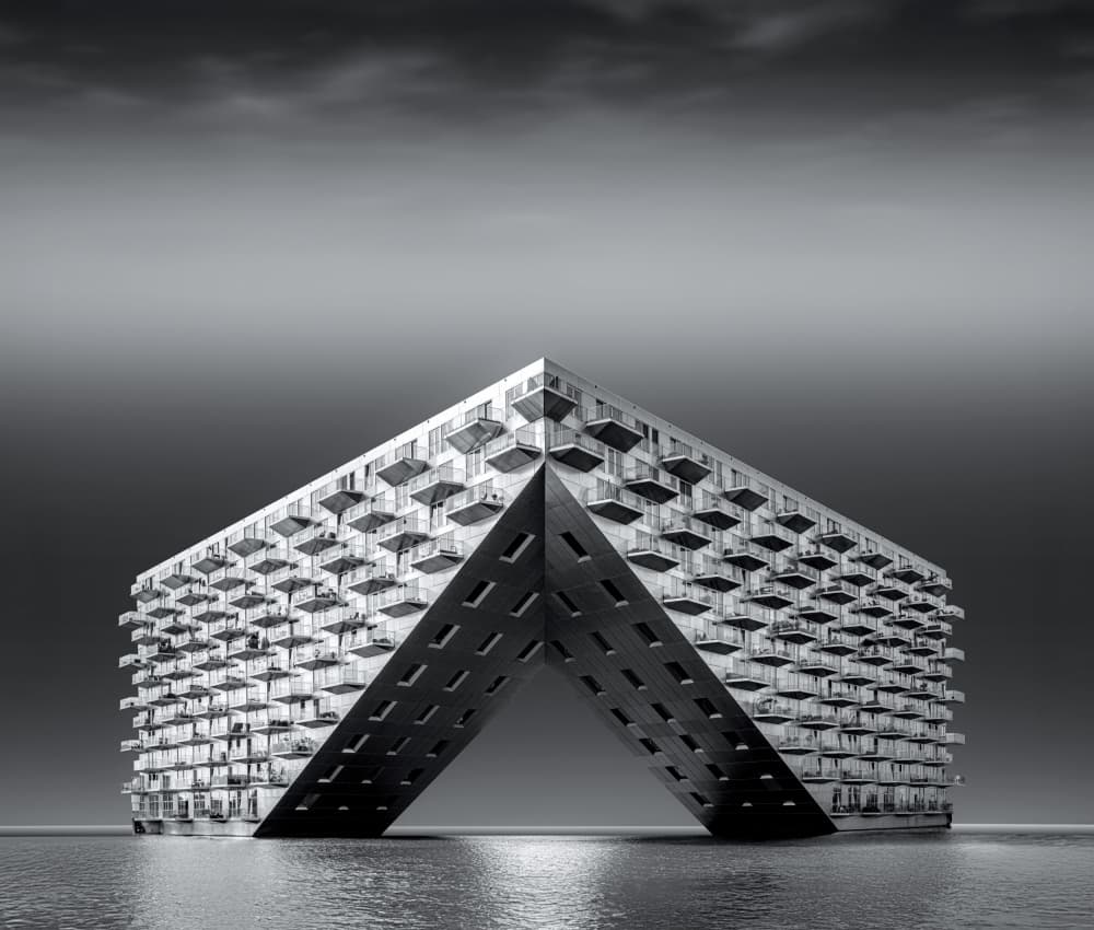 Modern Building Arch by Roland M Schwerdtfeger — canvas wall art
