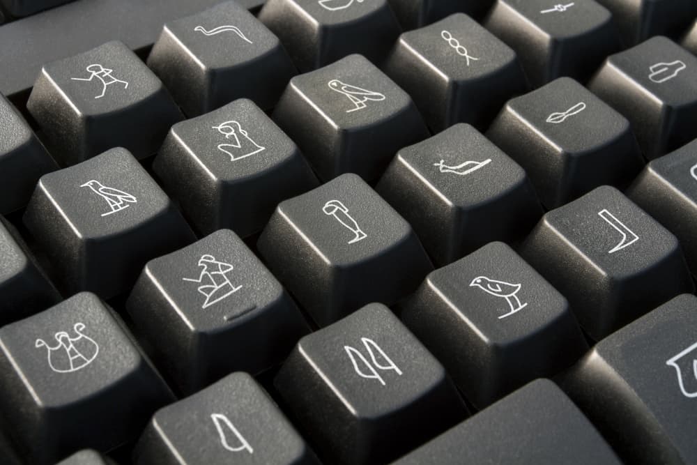 Ancient Hieroglyph Keys by Mister Solo — canvas wall art