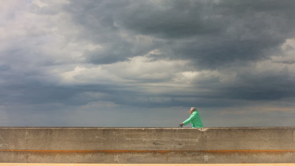 Solitary Figure Overlook by Bruno Flour — canvas wall art