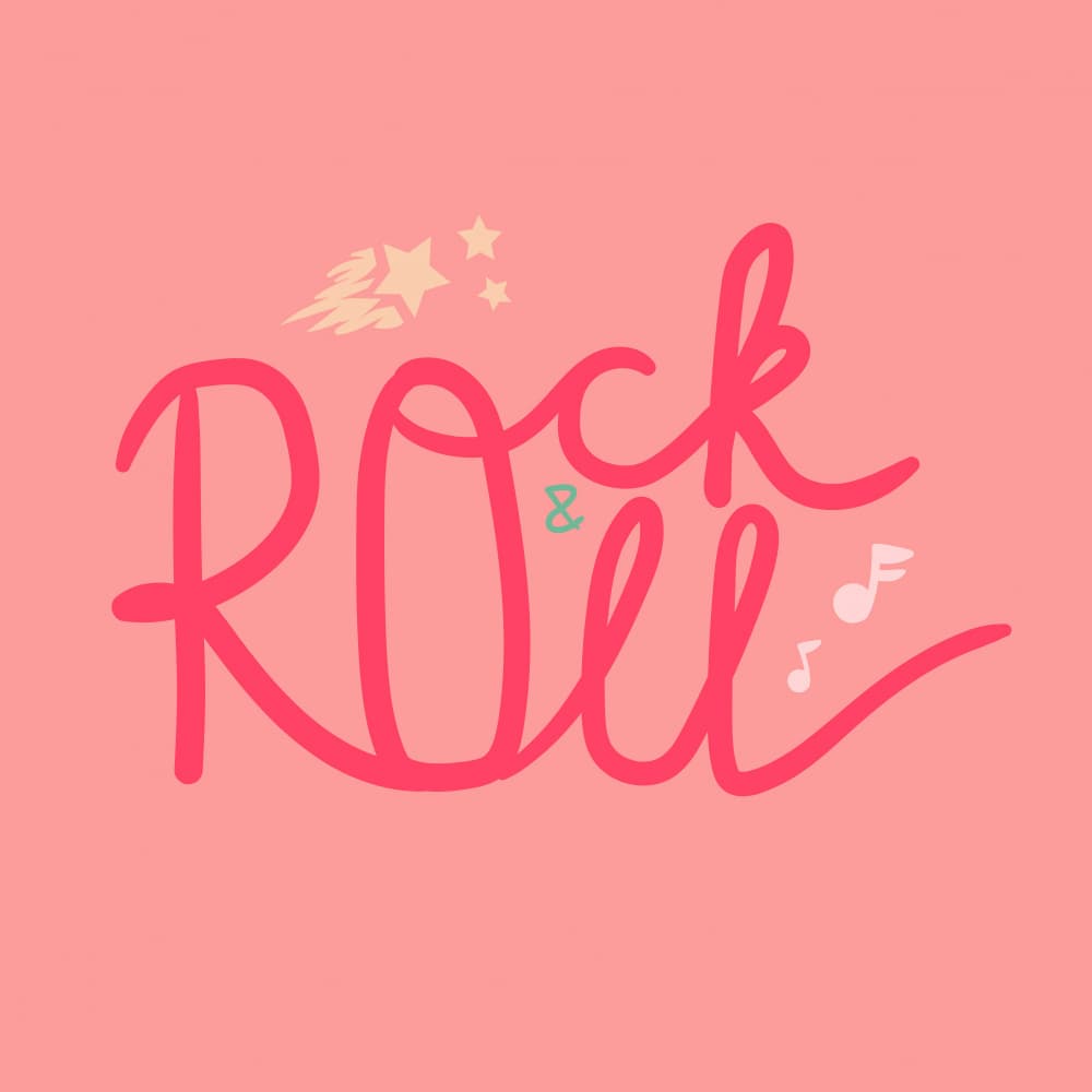 Playful Rock And Roll by Marika Barsrsind — canvas wall art