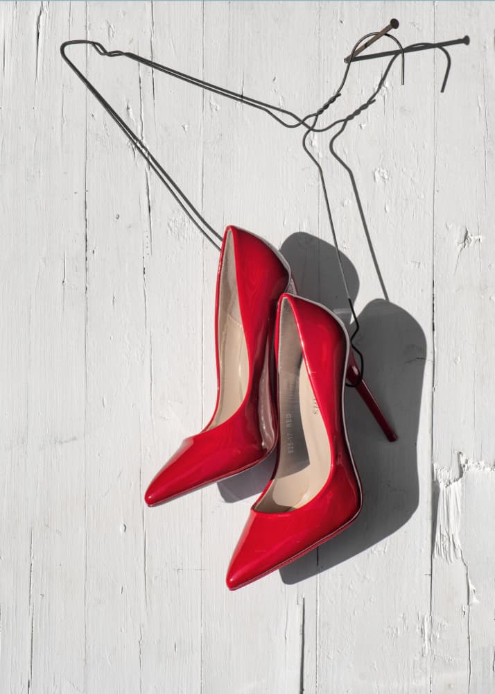 Red Stiletto Heels by FranzStaab — canvas wall art