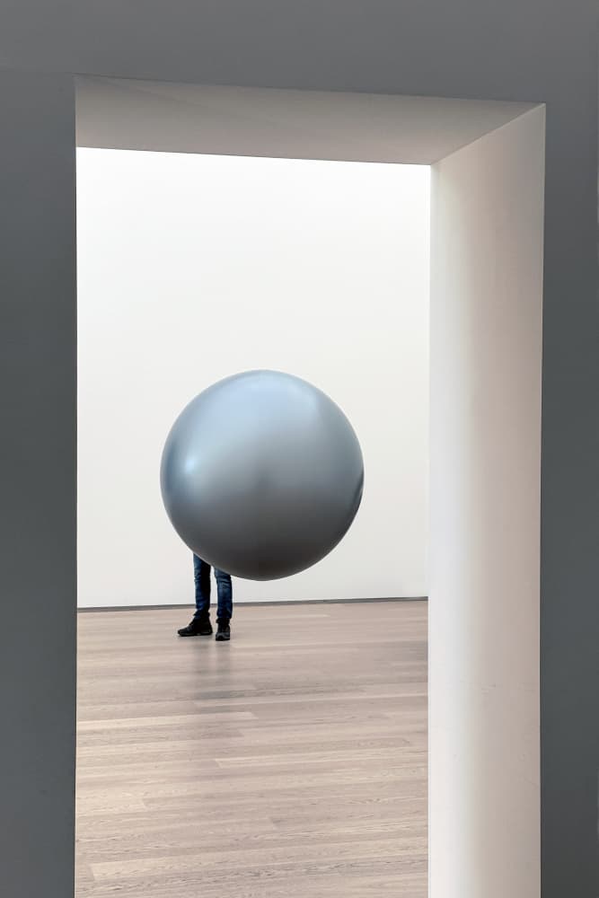 Floating Grey Sphere by Lus Joosten — canvas wall art
