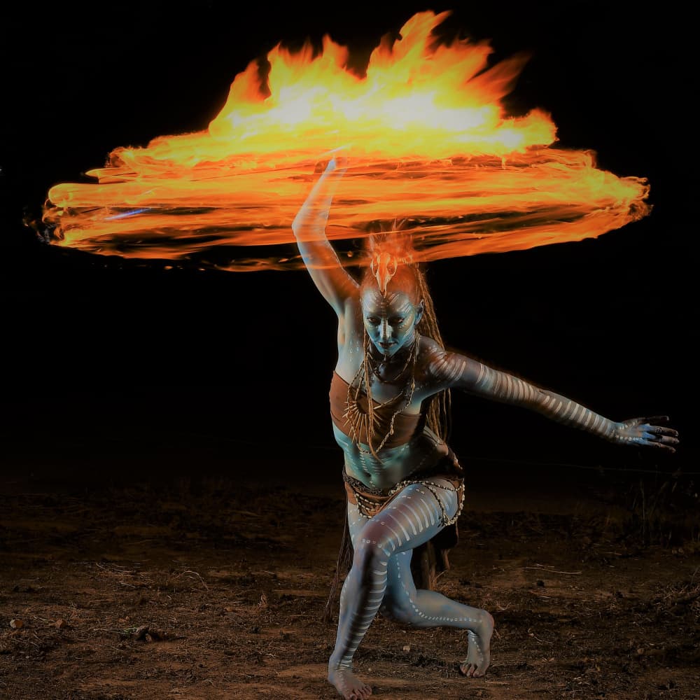 Powerful Fire Dance by Yoram GIL — canvas wall art