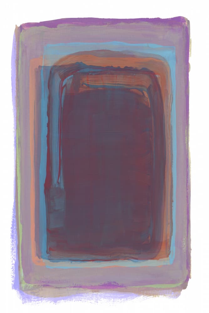 Muted Layered Abstract by cartissi — canvas wall art