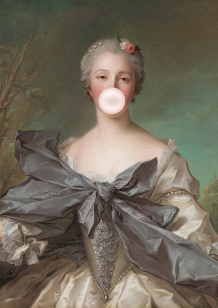 Rococo Bubble Gum by Talitha McQueen — canvas wall art