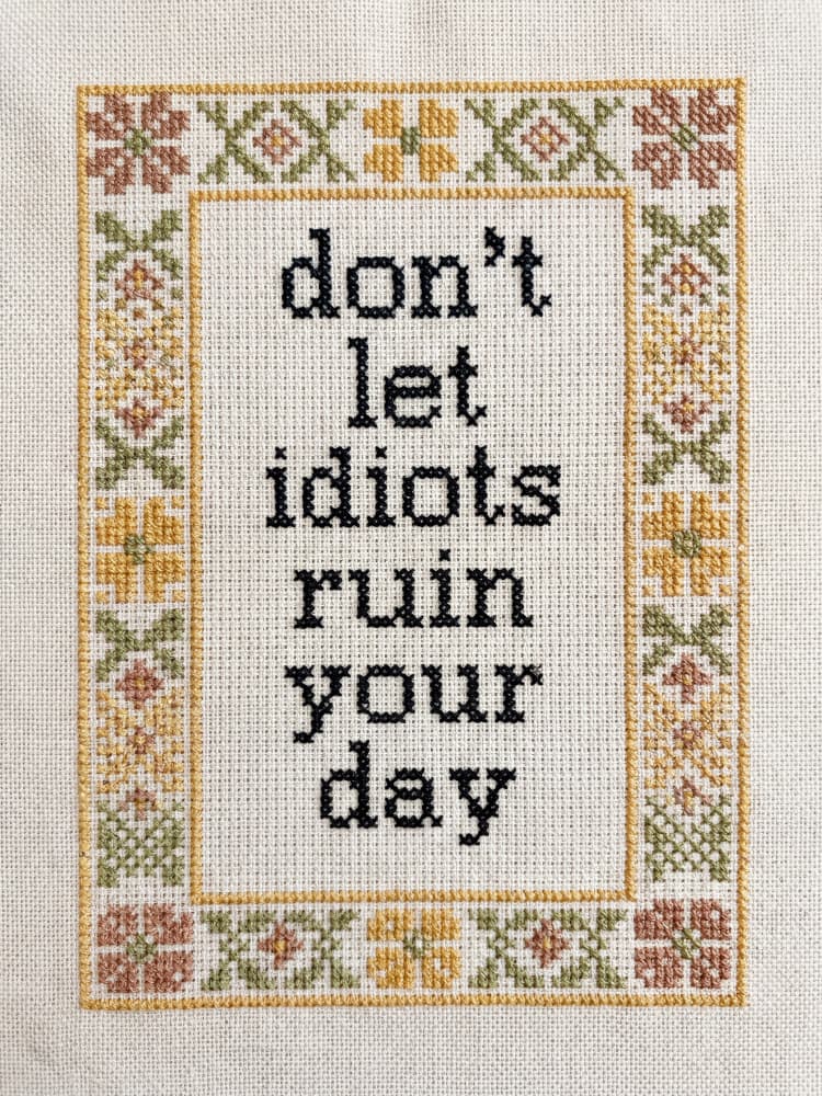 Don't Let Idiots Quote by Andreas Magnusson — canvas wall art