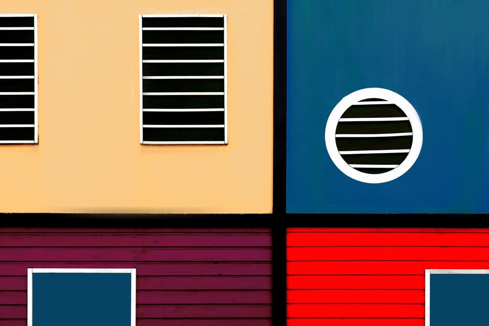 Vibrant Color Blocks by Hans-Wolfgang Hawerkamp — canvas wall art