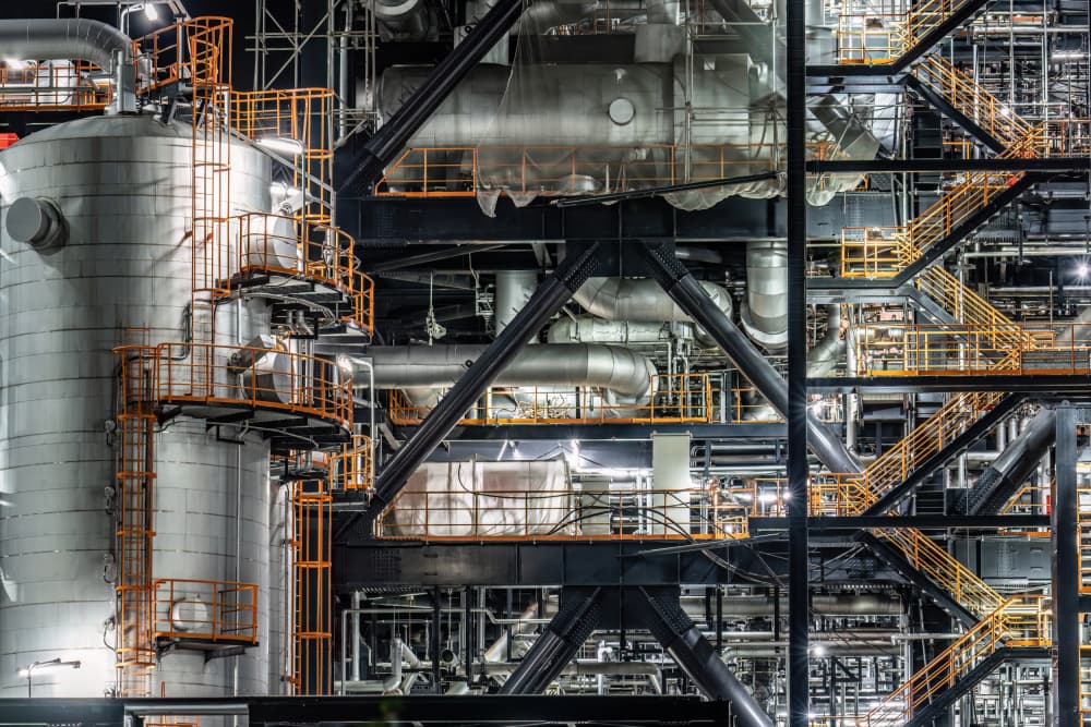 Refinery Night Glow by Kobayashi Tetsurou — canvas wall art