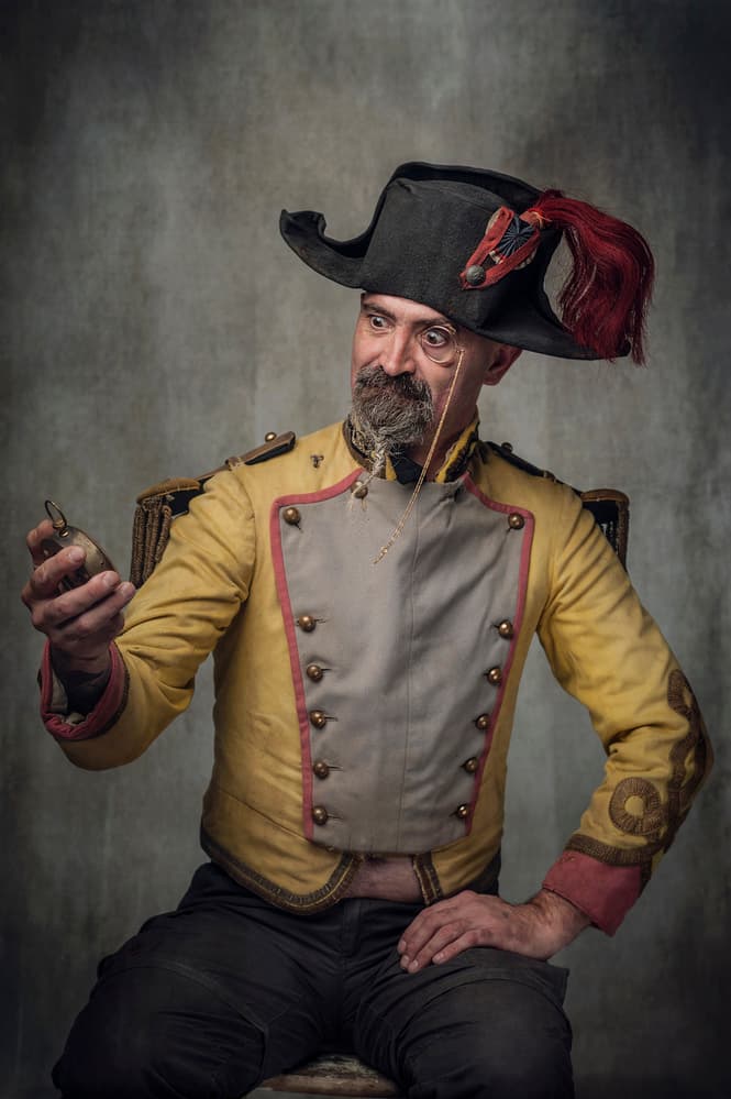 Eccentric Officer's Watch by Monika Vanhercke — canvas wall art