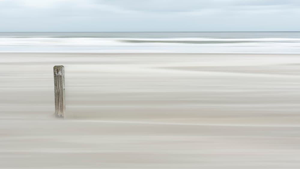 Serene Beach Post by Greetje van Son — canvas wall art