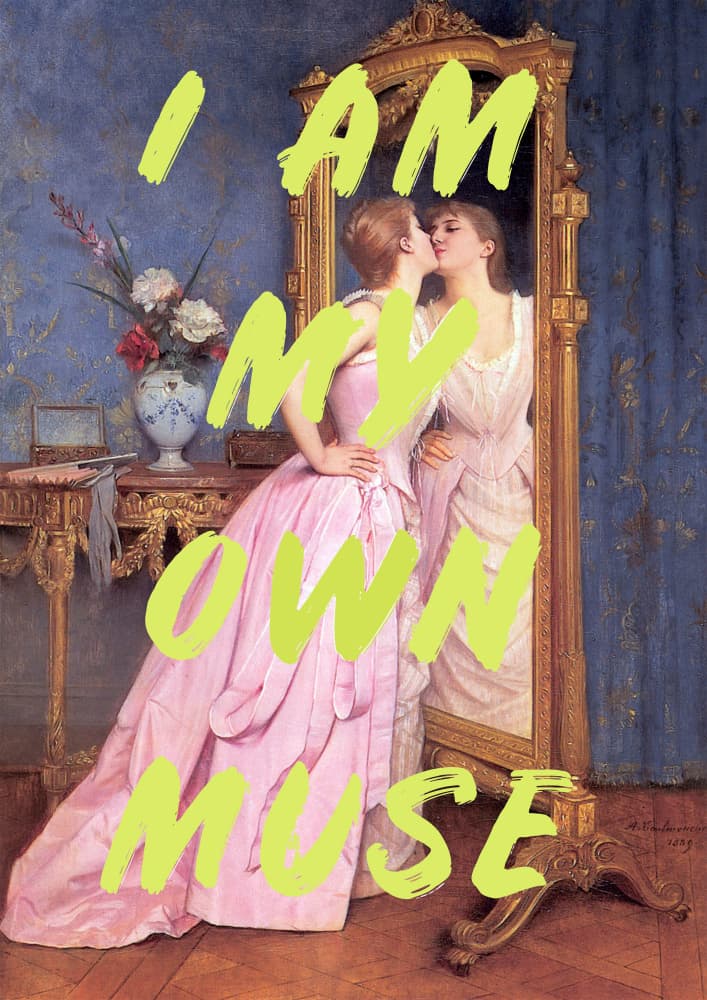 My Own Muse Reflection by Talitha McQueen — canvas wall art