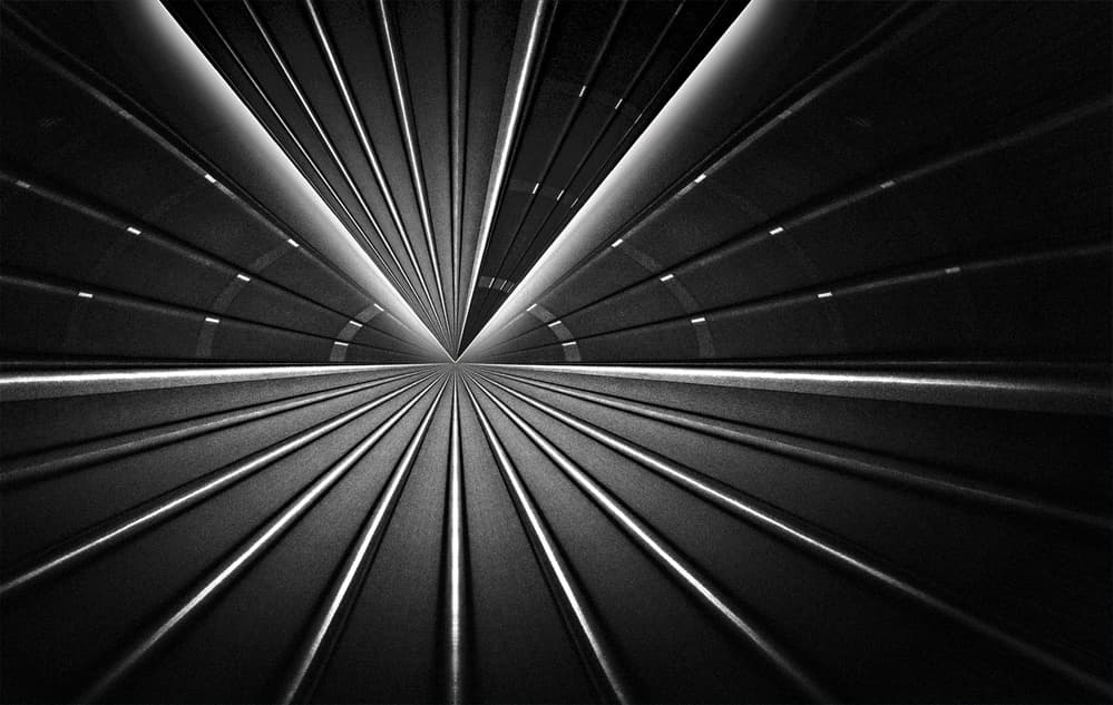 Radial Tunnel Perspective by Jutta Kerber — canvas wall art