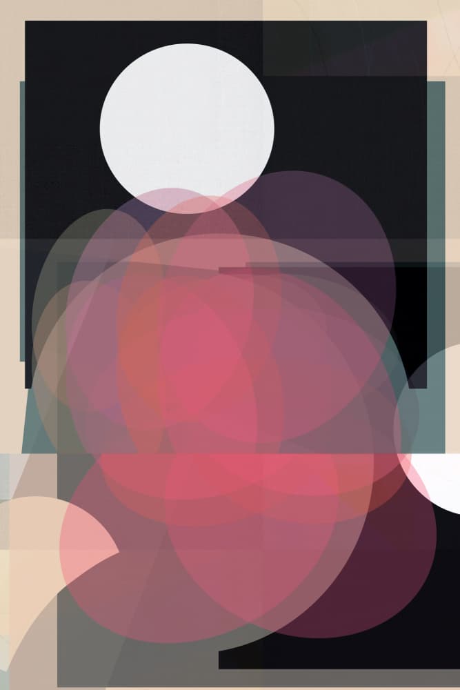Modern Pink Composition by cartissi — canvas wall art