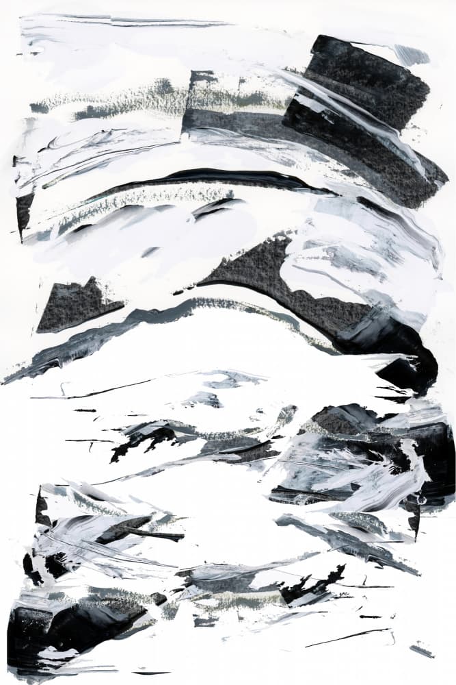 Bold Black White by cartissi — canvas wall art