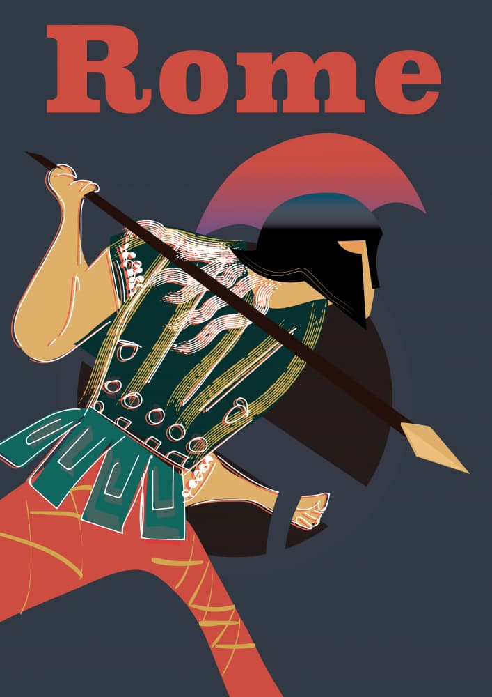 Rome Roman Soldier by Nicholas — canvas wall art