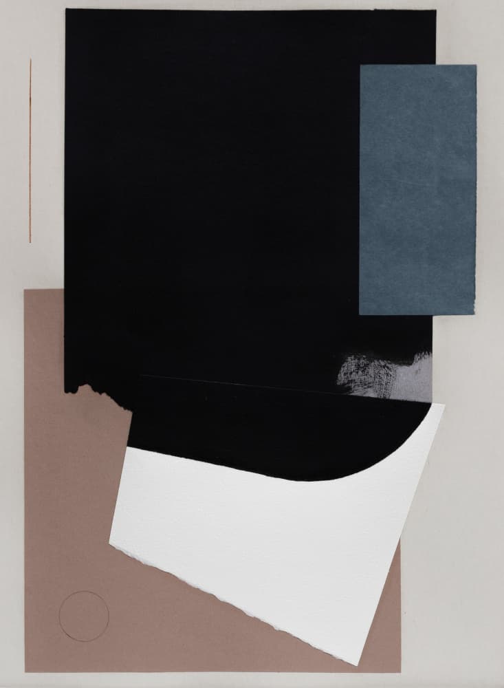 Muted Geometric Layers by Ildefonso Martín — canvas wall art