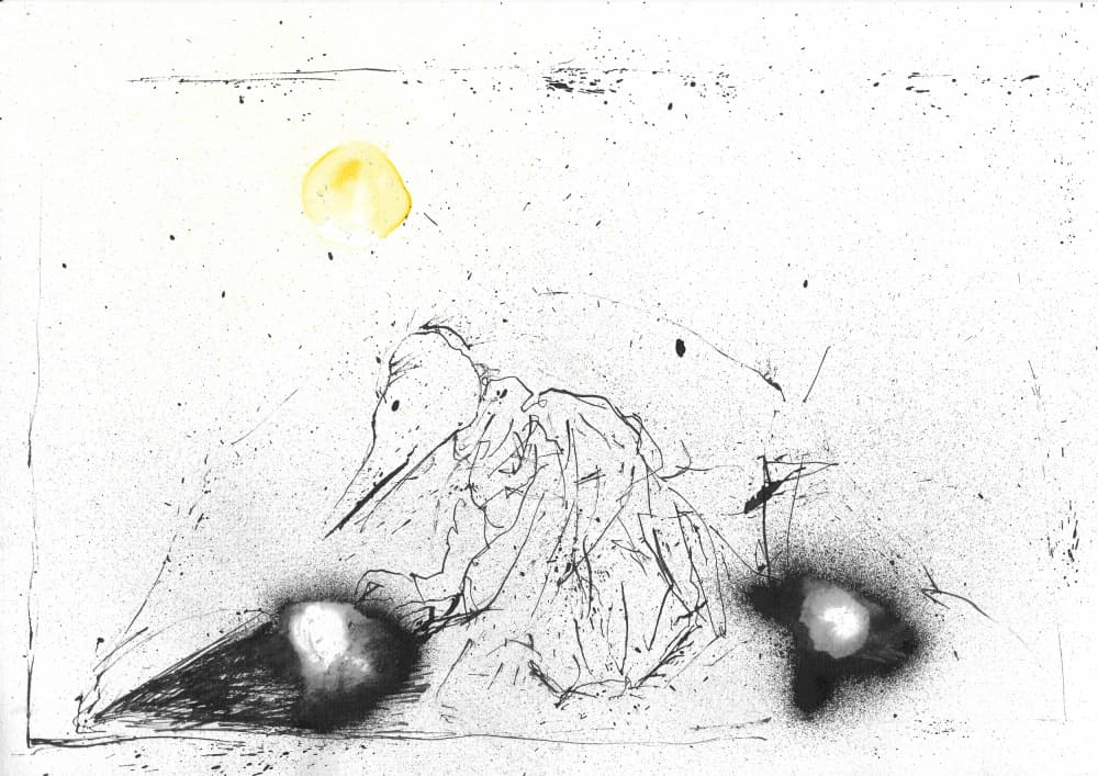 Mysterious Beaked Figure by Frederic Belaubre — canvas wall art