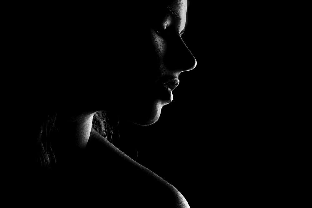 Mysterious Woman's Profile by Paulo Medeiros — canvas wall art