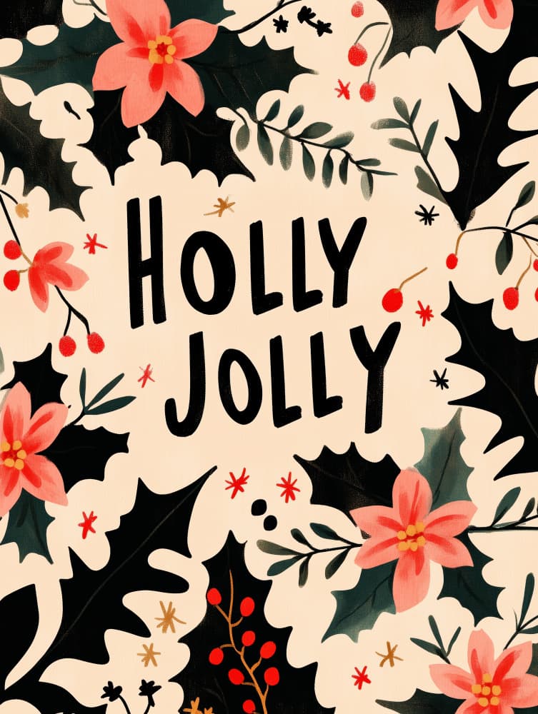 Festive Blossoms by Treechild — canvas wall art
