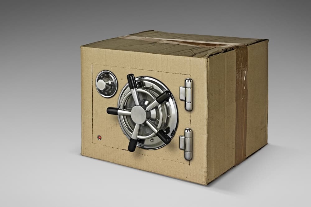 Cardboard Safe Illusion by Mister Solo — canvas wall art